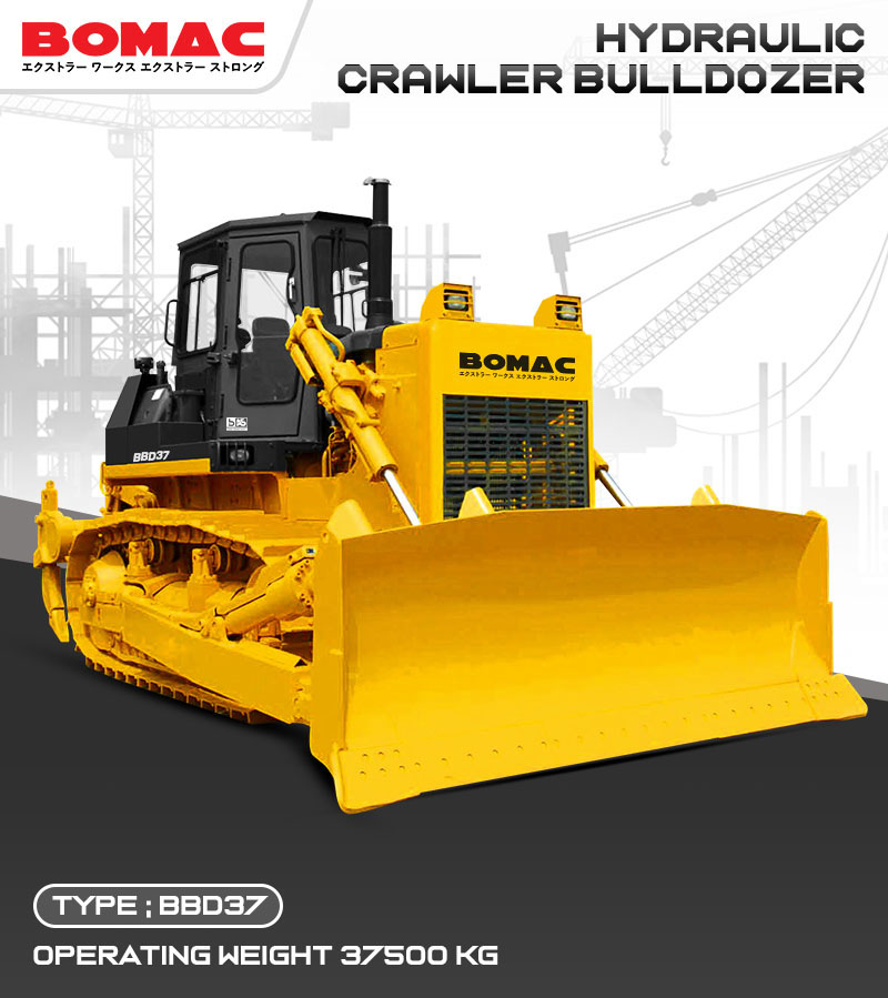 Jual Bomac Bulldozer, Harga Bomac Bulldozer, Bomac Hydraulic Crawler Bulldozer